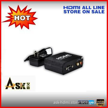 VGA with audio to HDMI converter